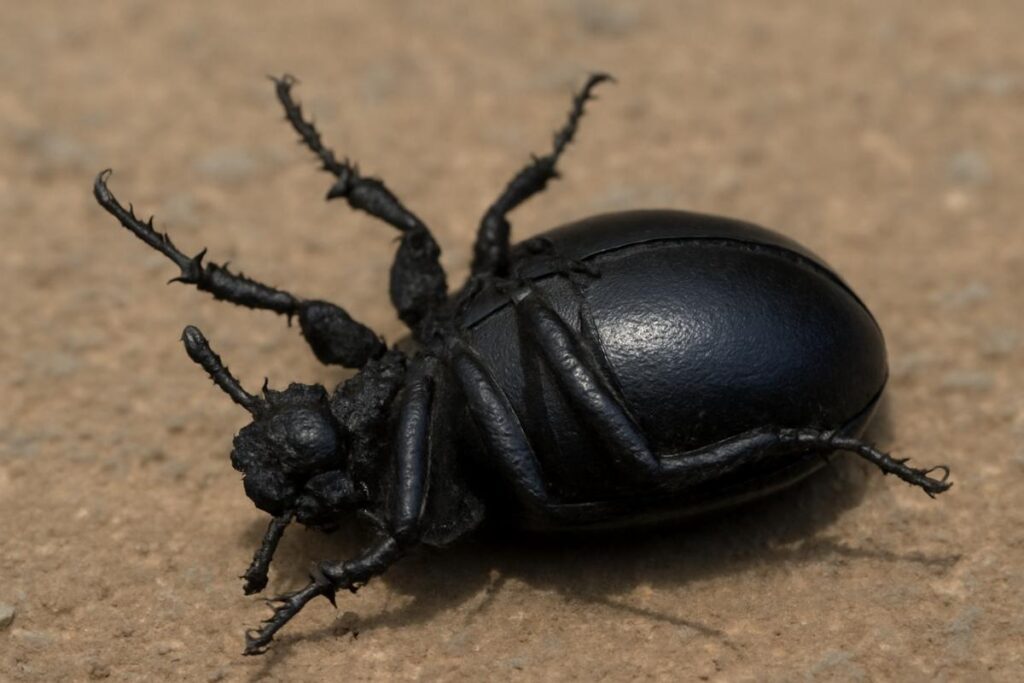 Dead Black Beetle