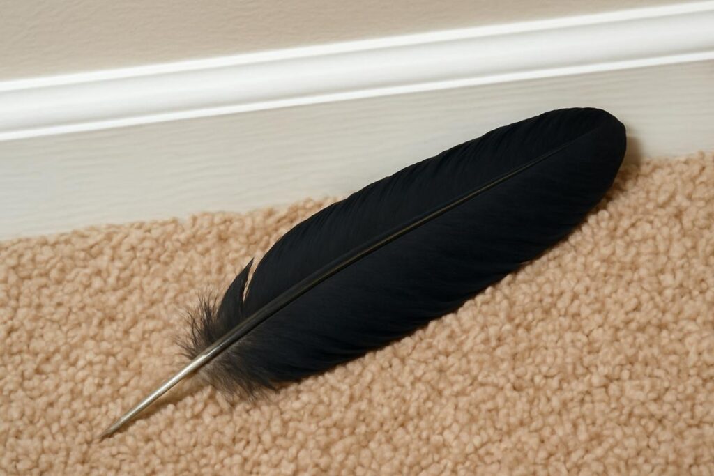 Black Feather Found in the Home