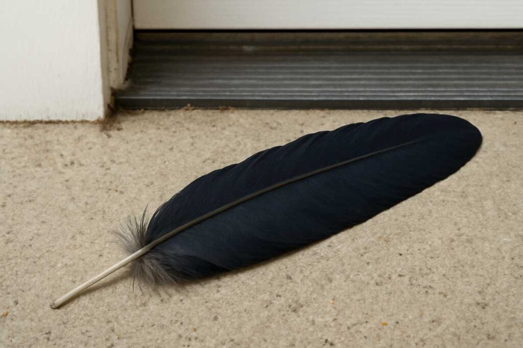 Black Feather at the Doorstep