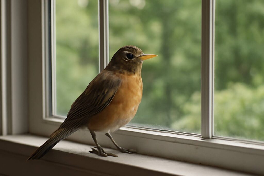 Bird Visits Your Window Every Morning