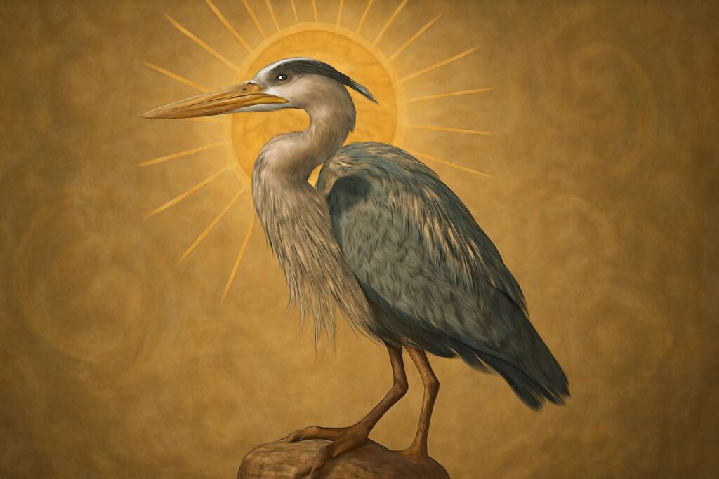Heron As Power Animal