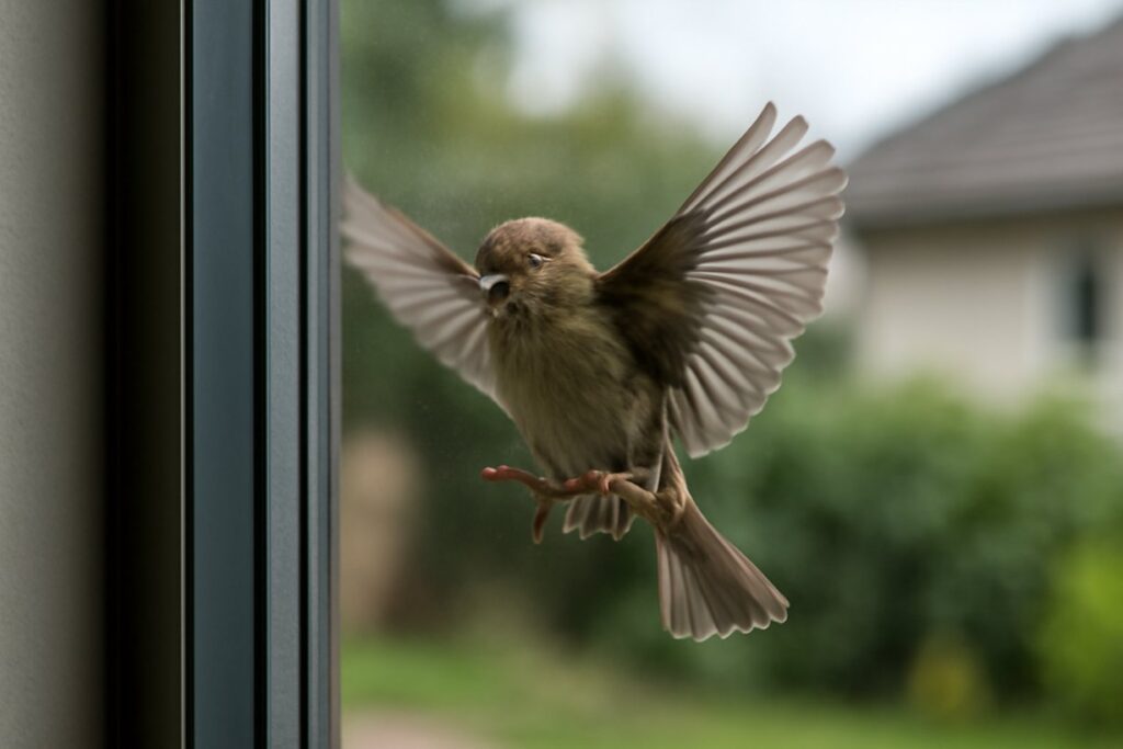 Bird Keeps Flying Into Window