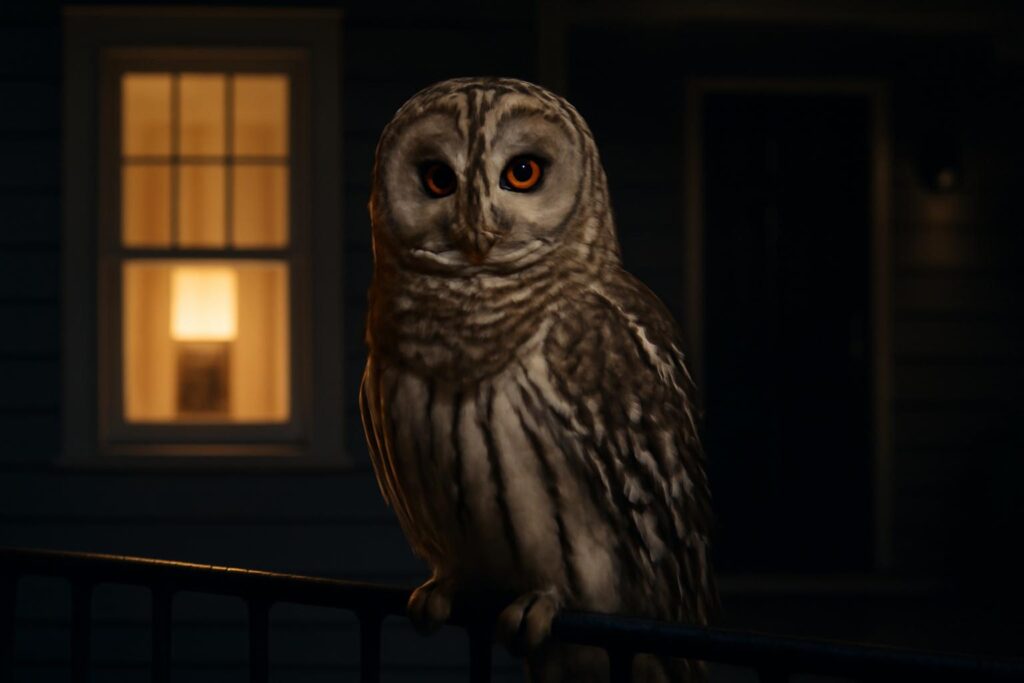 Owl Visits Your House at Night