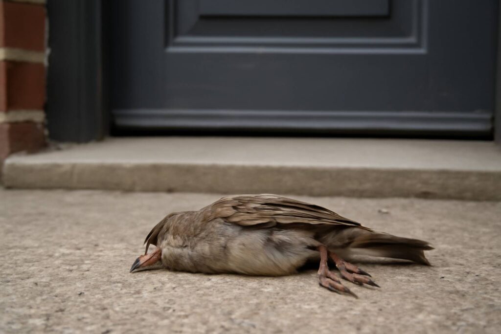 Dead Bird on Doorstep
