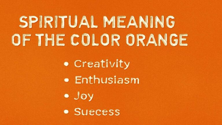 Spiritual Meaning of the Color Orange