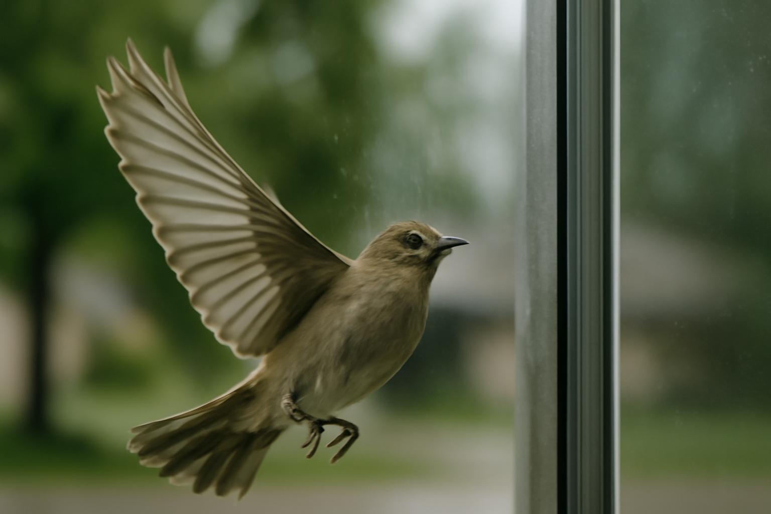 Bird Keeps Flying Into Window